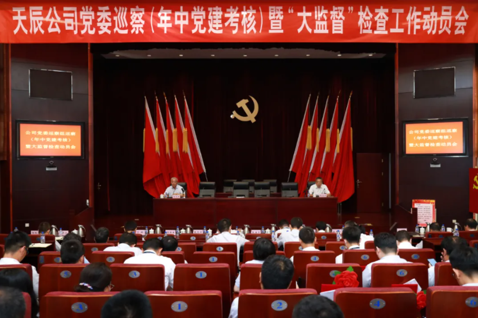 天辰公司召开党委巡察（年中党建考核）暨“大监督” 检查工作动员会