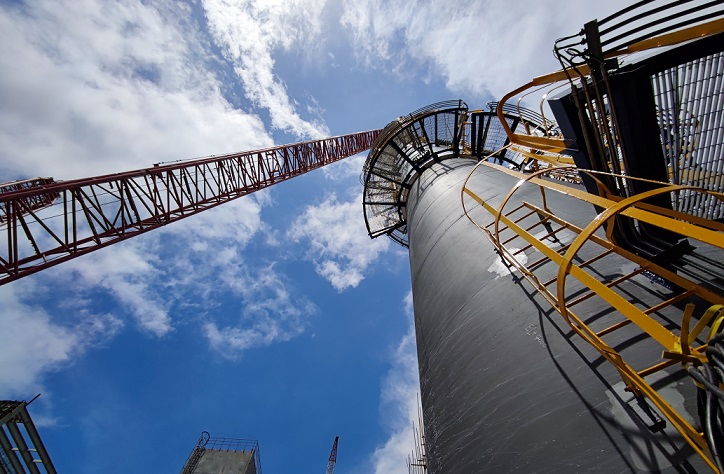 TCC Guangxi Huayi Project's CO2 Production Column was Lifting in Place