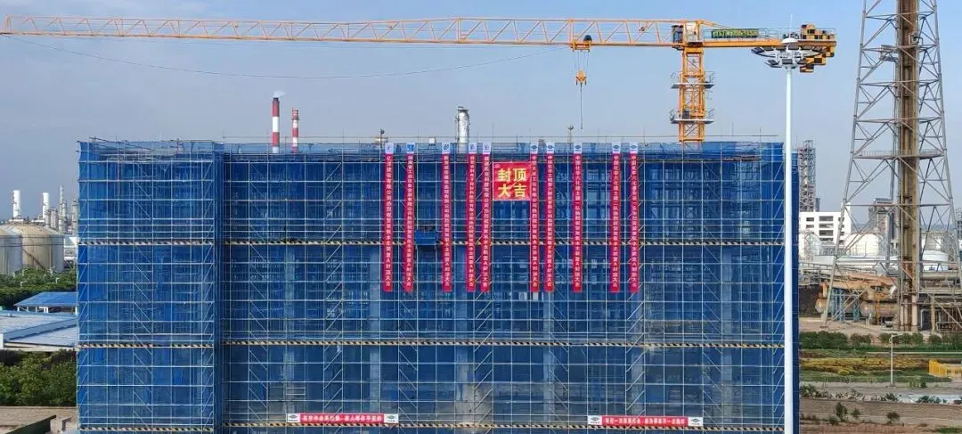 Конструкция основной установки проекта пероксида водорода электронной степени чистоты мощностью 300 тысяч тонн в год Shaanxi Meien Technology Co., Ltd., успешно завершена